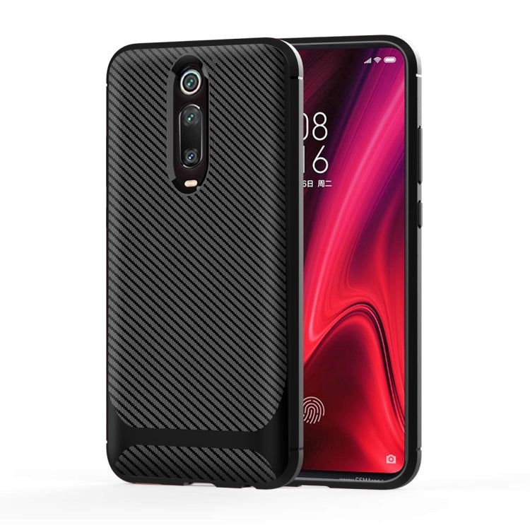 For Xiaomi Mi 9T / 9T Pro(Russian Version) Carbon Fiber Texture Shockproof TPU Protective Case