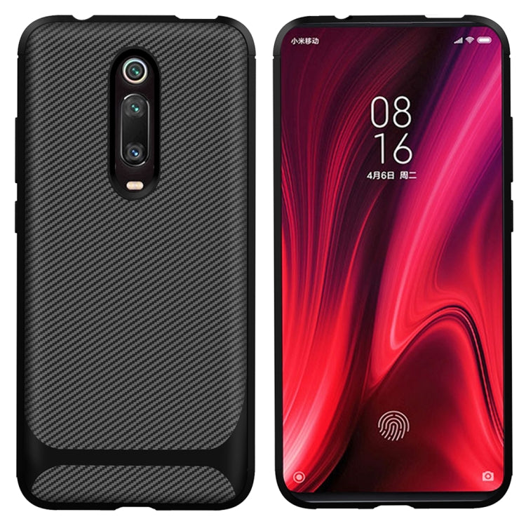 For Xiaomi Mi 9T / 9T Pro(Russian Version) Carbon Fiber Texture Shockproof TPU Protective Case