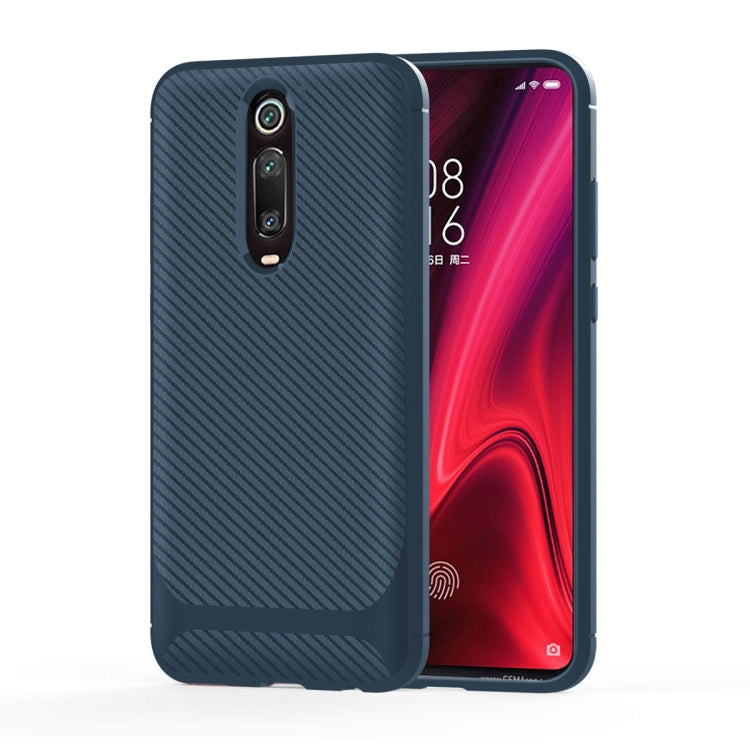 For Xiaomi Mi 9T / 9T Pro(Russian Version) Carbon Fiber Texture Shockproof TPU Protective Case
