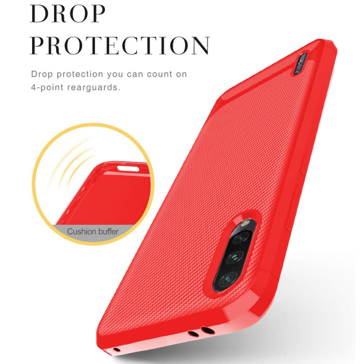 For Xiaomi Mi A3 Carbon Fiber Texture Shockproof TPU Protective Case