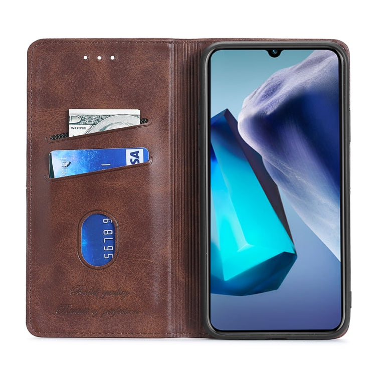 For Realme GT2 Explorer Master Cow Texture Magnetic Leather Phone Case