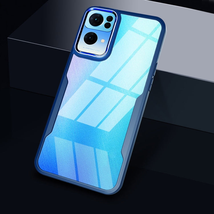 For OPPO Reno7 Pro Transparent Acrylic + TPU Phone Case