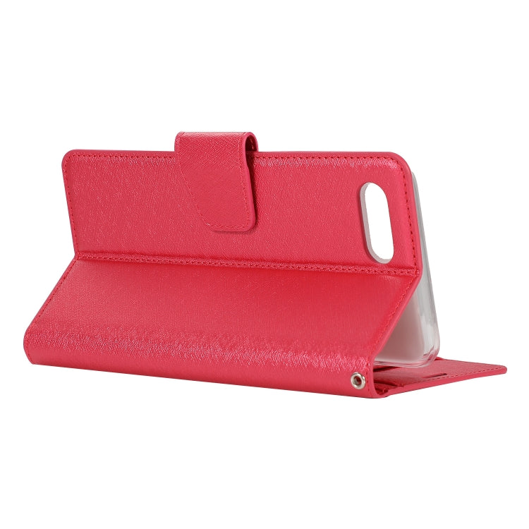 For OPPO A7 Silk Texture Horizontal Flip Leather Case with Holder & Card Slots & Wallet & Photo Frame