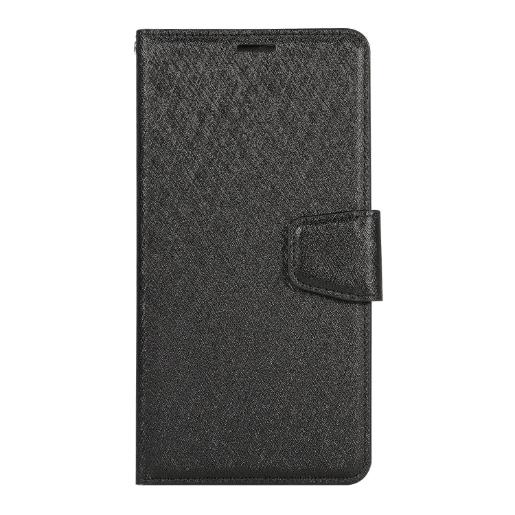 For OPPO A7 Silk Texture Horizontal Flip Leather Case with Holder & Card Slots & Wallet & Photo Frame