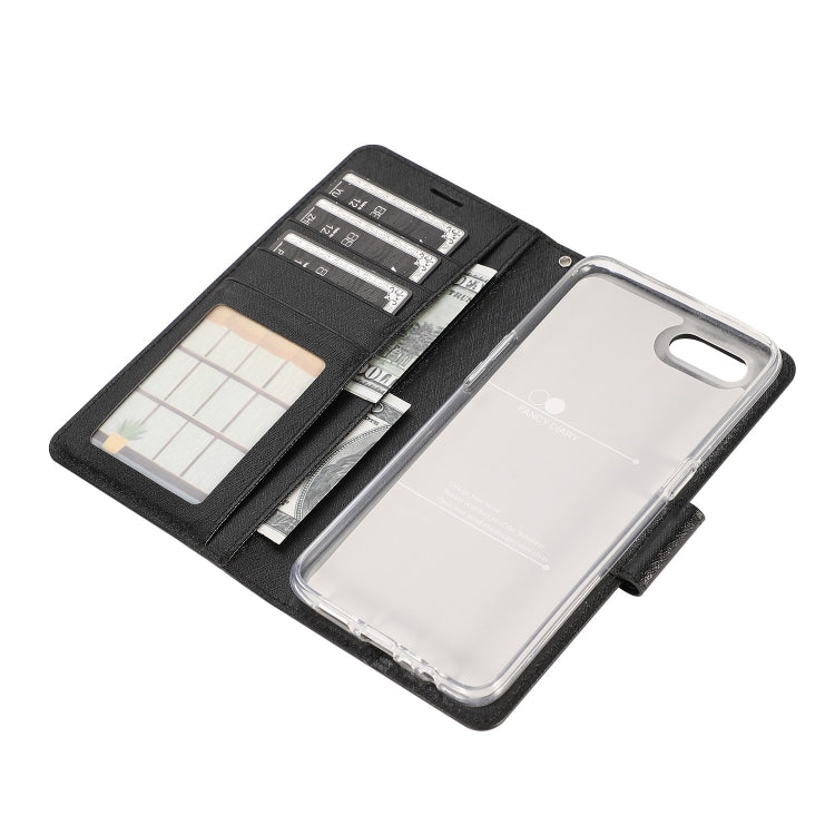 For OPPO A7 Silk Texture Horizontal Flip Leather Case with Holder & Card Slots & Wallet & Photo Frame
