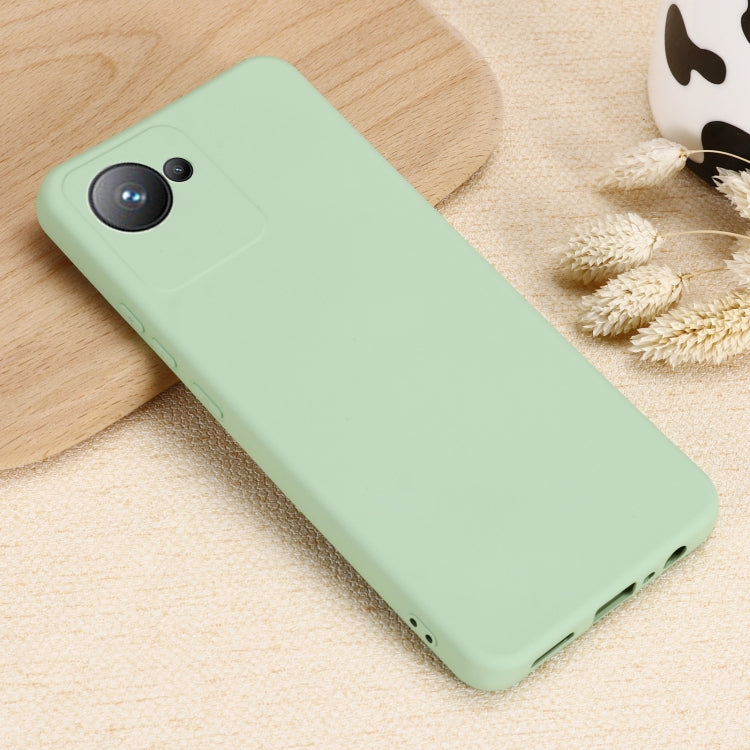 For Realme C30 / Narzo 50i Prime / C30S Pure Color Liquid Silicone Shockproof Full Coverage Phone Case