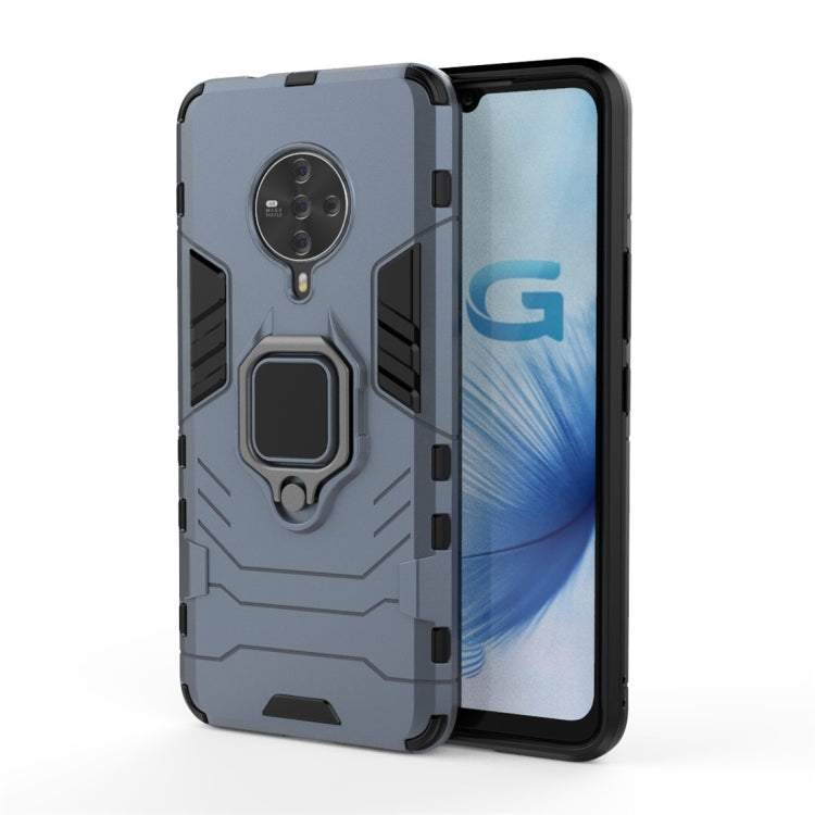 For Vivo S6 PC + TPU Shockproof Protective Case with Magnetic Ring Holder