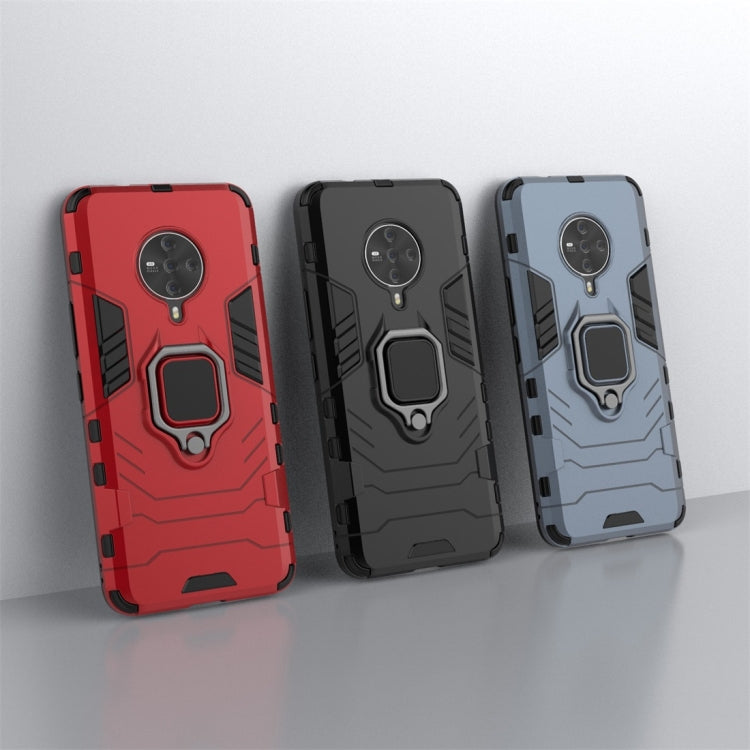 For Vivo S6 PC + TPU Shockproof Protective Case with Magnetic Ring Holder