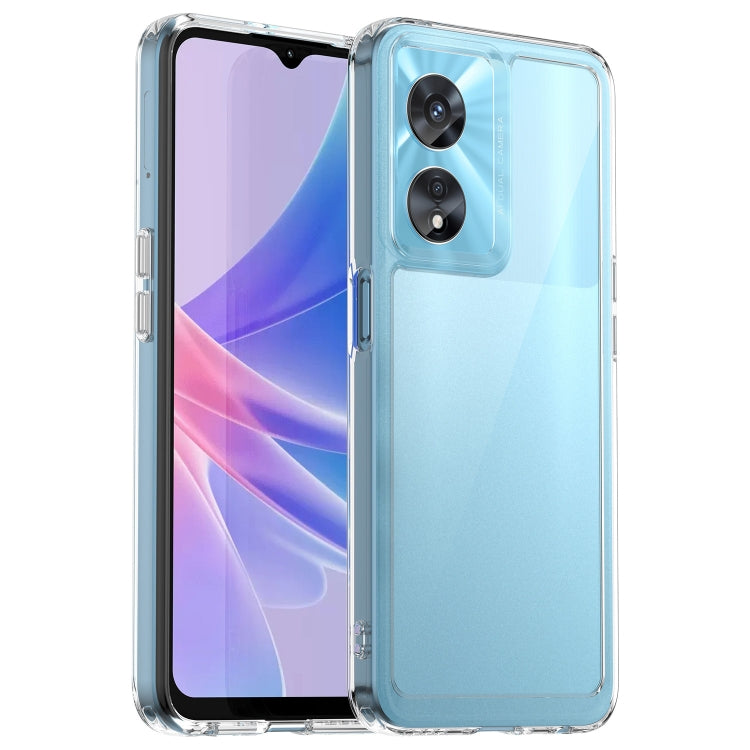 For OPPO A97 5G Colorful Series Acrylic + TPU Phone Case