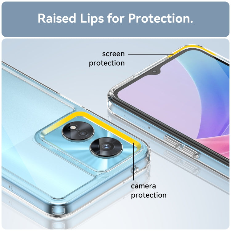 For OPPO A97 5G Colorful Series Acrylic + TPU Phone Case