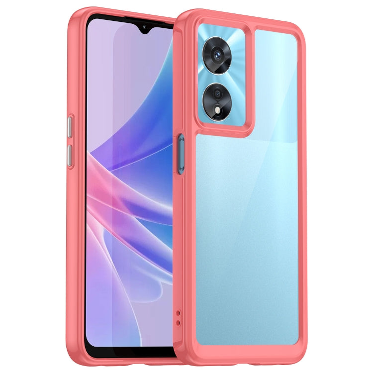 For OPPO A97 5G Colorful Series Acrylic + TPU Phone Case