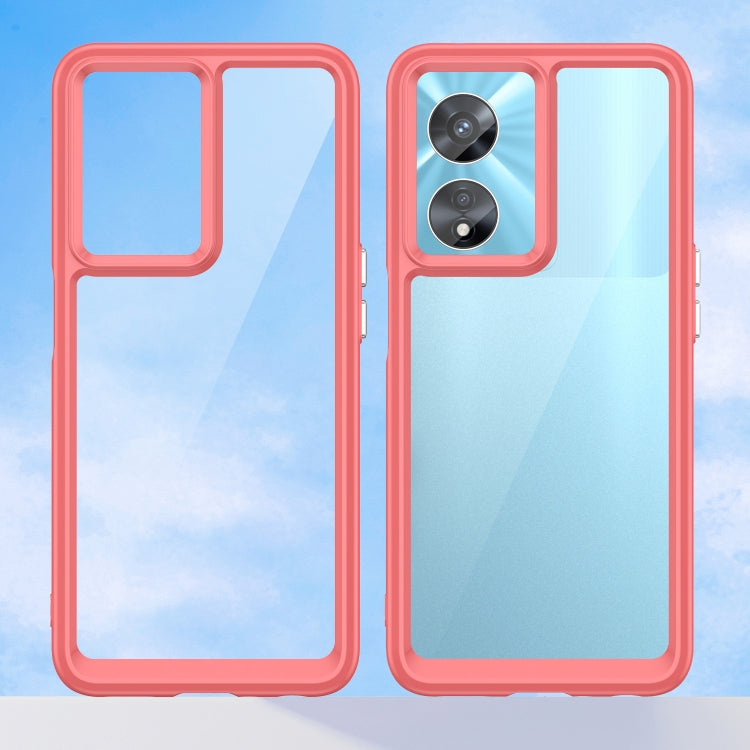 For OPPO A97 5G Colorful Series Acrylic + TPU Phone Case
