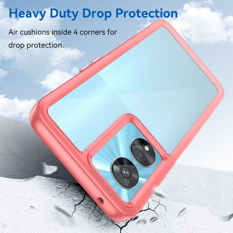 For OPPO A97 5G Colorful Series Acrylic + TPU Phone Case