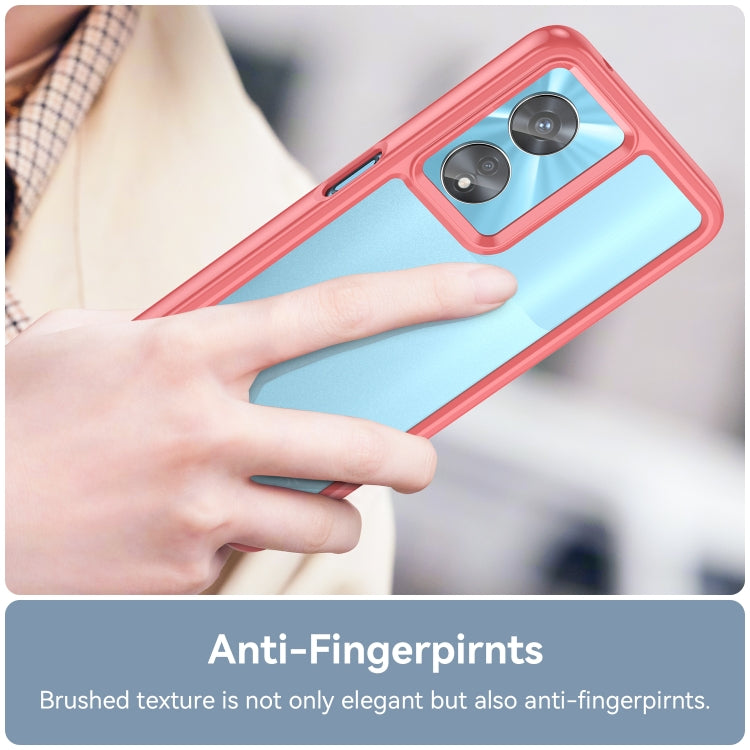 For OPPO A97 5G Colorful Series Acrylic + TPU Phone Case