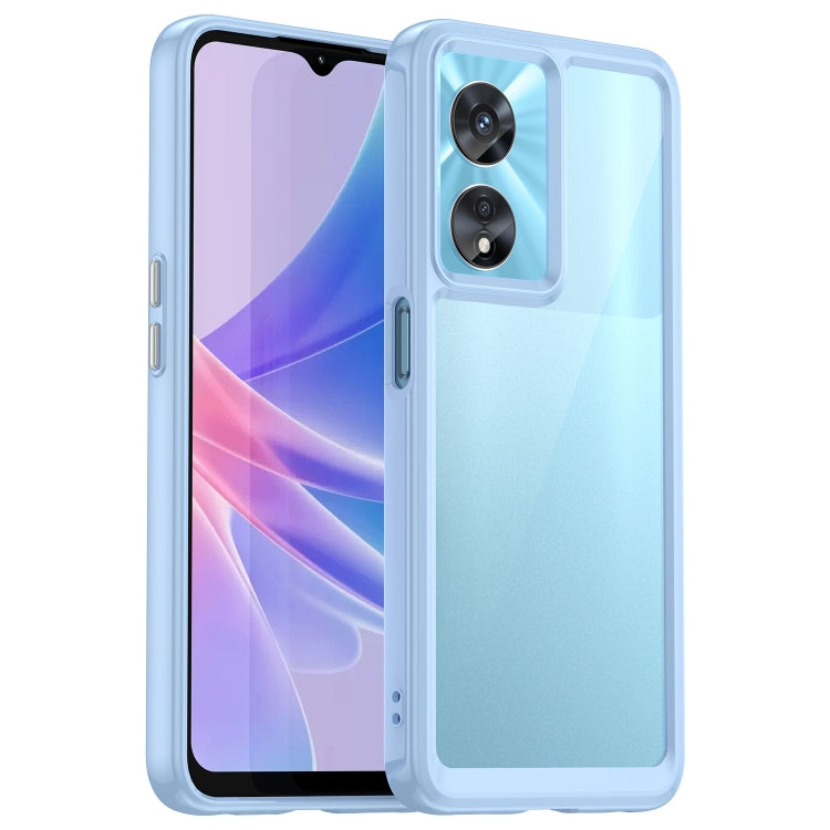 For OPPO A97 5G Colorful Series Acrylic + TPU Phone Case