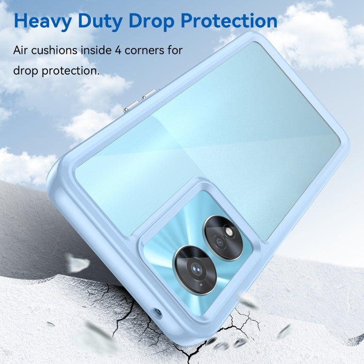 For OPPO A97 5G Colorful Series Acrylic + TPU Phone Case