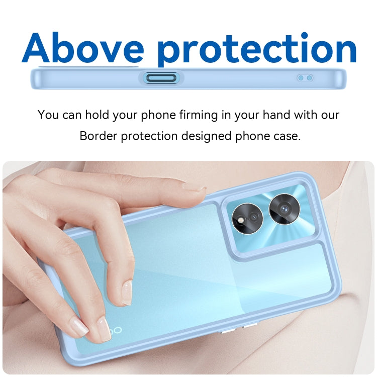 For OPPO A97 5G Colorful Series Acrylic + TPU Phone Case