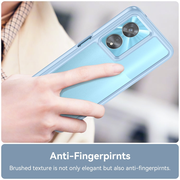 For OPPO A97 5G Colorful Series Acrylic + TPU Phone Case