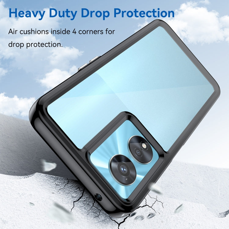 For OPPO A97 5G Colorful Series Acrylic + TPU Phone Case