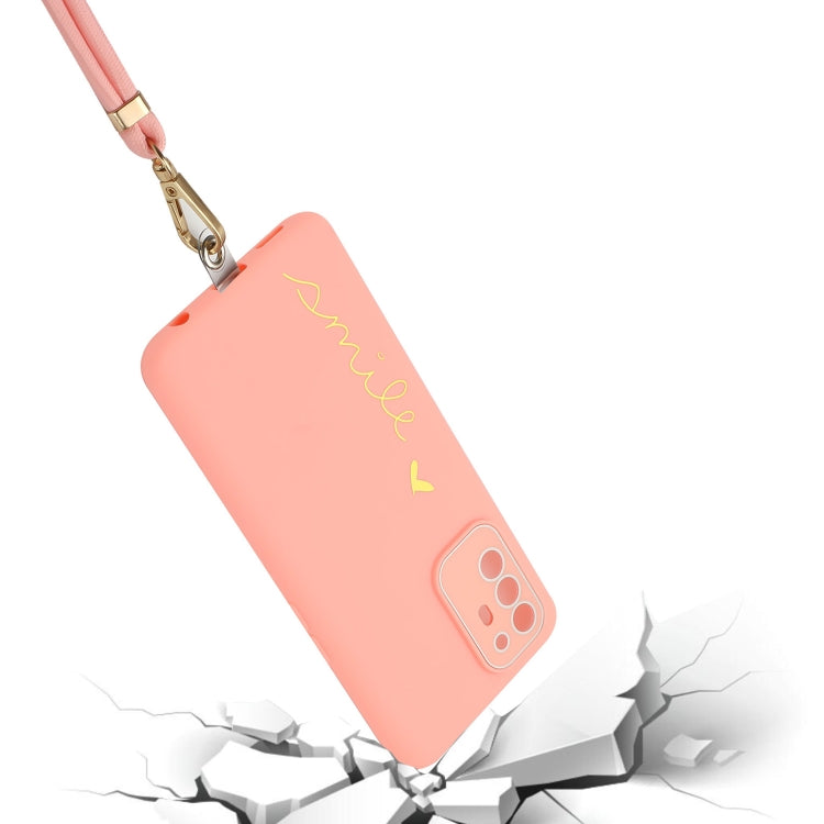 For OPPO A94 5G / A95 5G / Reno5 Z / F19 Pro+ 5G Gilding Line TPU Phone Case with Strap