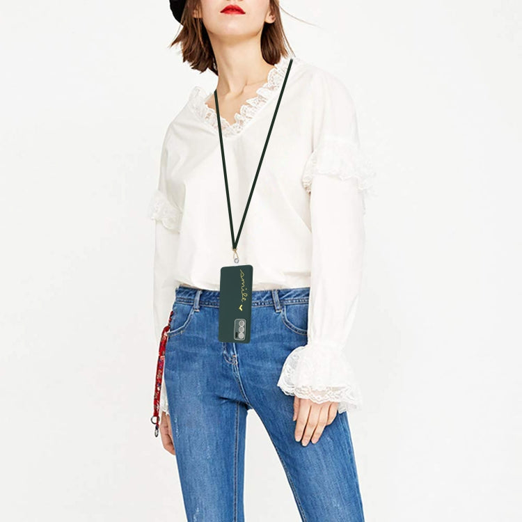 For OPPO Reno6 5G Gilding Line TPU Phone Case with Strap