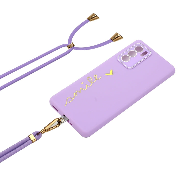 For OPPO Reno6 5G Gilding Line TPU Phone Case with Strap