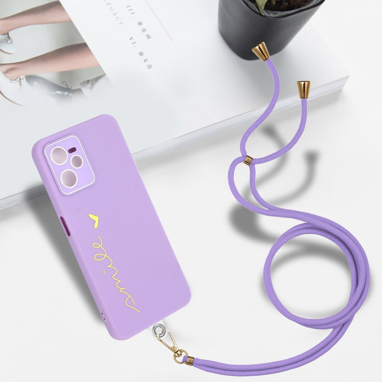 For Realme C35 Gilding Line TPU Phone Case with Strap