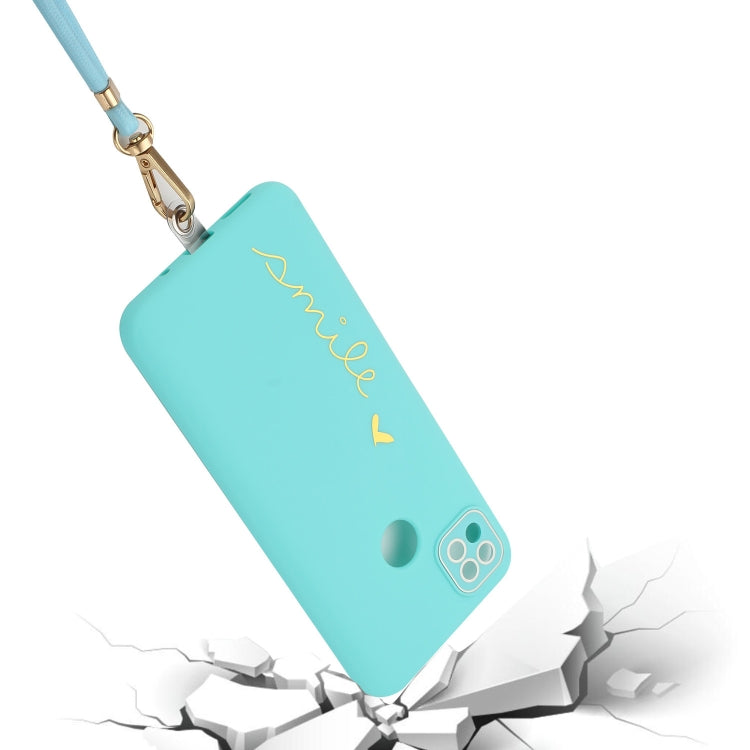 For Realme C25 / C25S / Narzo 30A Gilding Line TPU Phone Case with Strap