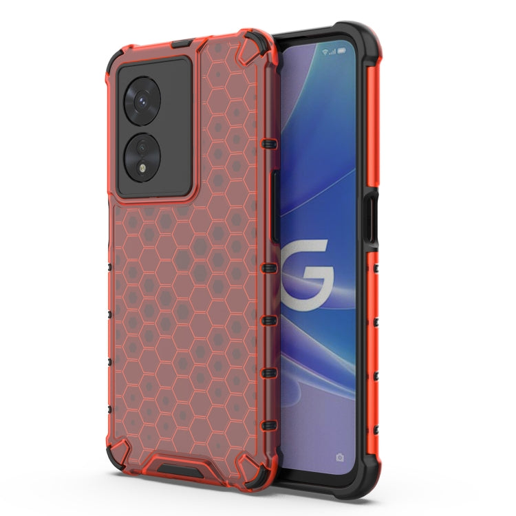 For OPPO A97 5G Shockproof Honeycomb PC + TPU Phone Case