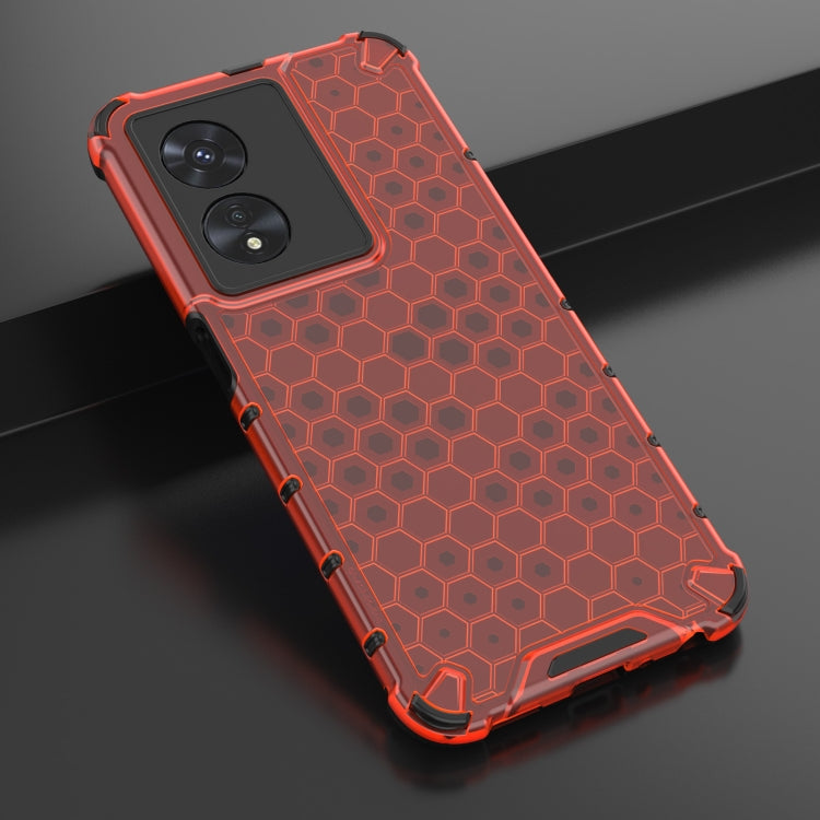 For OPPO A97 5G Shockproof Honeycomb PC + TPU Phone Case