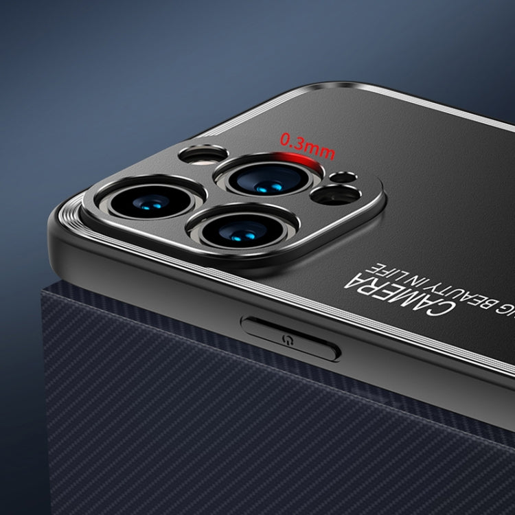 For iPhone 14 Plus Light and Shadow Series Frosted Metal Phone Case