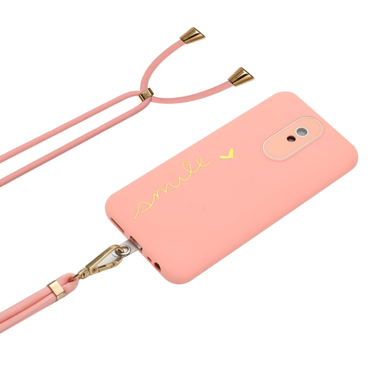 For Xiaomi Redmi 8A Gilding Line TPU Phone Case with Strap