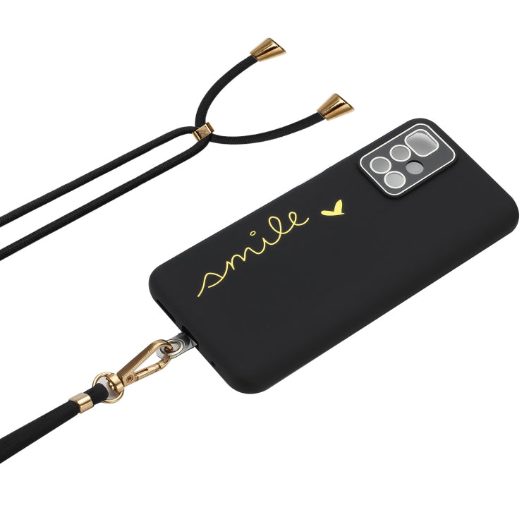 For Xiaomi Redmi 10 / 10 Prime / 10 2022 Gilding Line TPU Phone Case with Strap