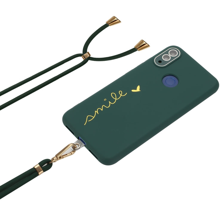 For Xiaomi Redmi Note 7 / 7 Pro / 7S Gilding Line TPU Phone Case with Strap