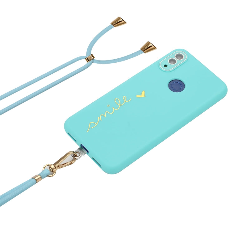 For Xiaomi Redmi Note 7 / 7 Pro / 7S Gilding Line TPU Phone Case with Strap