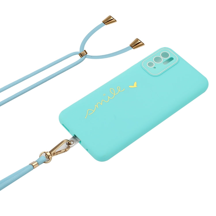 For Xiaomi Redmi Note 10 5G / 10T 5G / Poco M3 Pro / Poco M3 Pro 5G Gilding Line TPU Phone Case with Strap