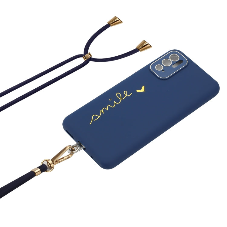 For Xiaomi Redmi Note 10 5G / 10T 5G / Poco M3 Pro / Poco M3 Pro 5G Gilding Line TPU Phone Case with Strap