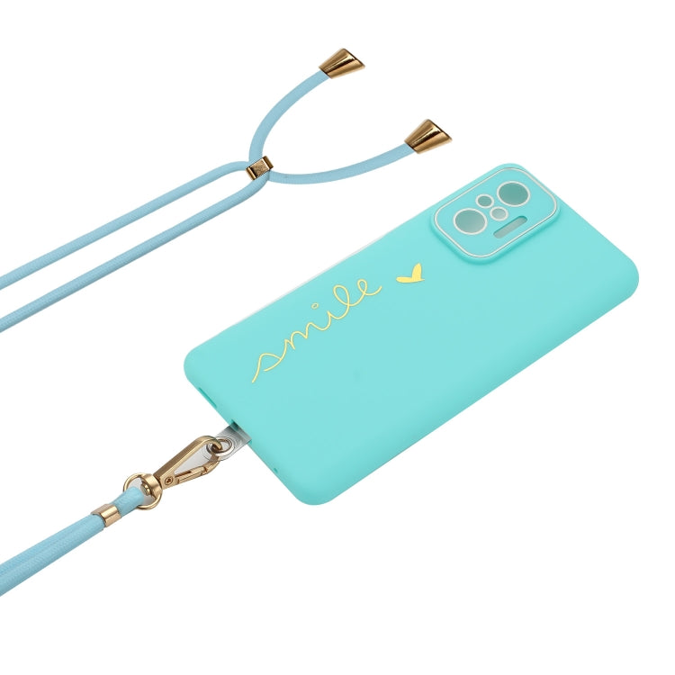 For Xiaomi Redmi Note 10 Pro Global / Note 10 Pro Max Gilding Line TPU Phone Case with Strap