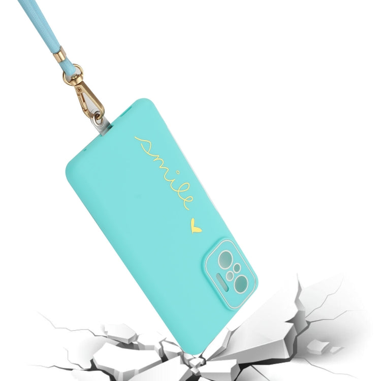 For Xiaomi Redmi Note 10 Pro Global / Note 10 Pro Max Gilding Line TPU Phone Case with Strap