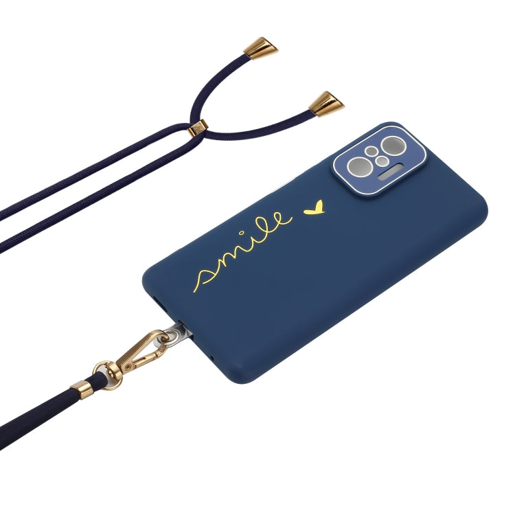 For Xiaomi Redmi Note 10 Pro Global / Note 10 Pro Max Gilding Line TPU Phone Case with Strap