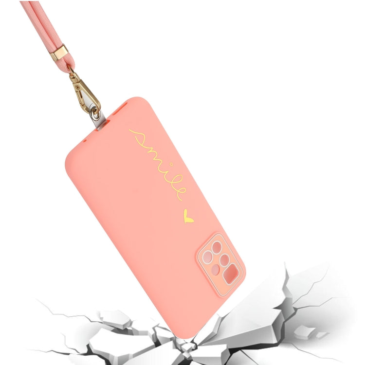 For Xiaomi Redmi Note 11 Pro 4G / 5G Global Gilding Line TPU Phone Case with Strap