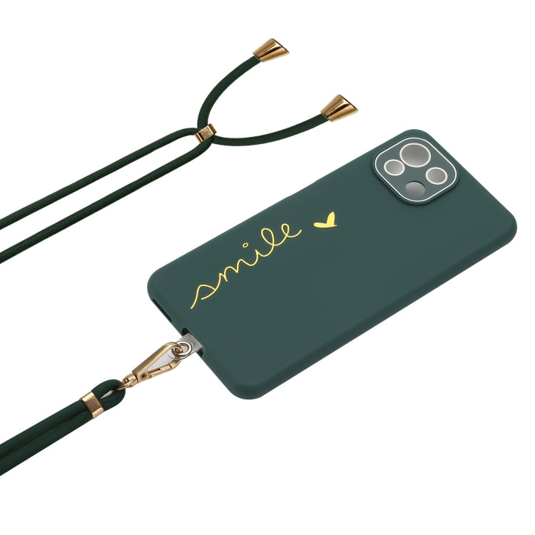 For Xiaomi Mi 11 Lite 5G / 4G Gilding Line TPU Phone Case with Strap