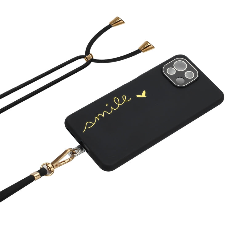 For Xiaomi Mi 11 Lite 5G / 4G Gilding Line TPU Phone Case with Strap