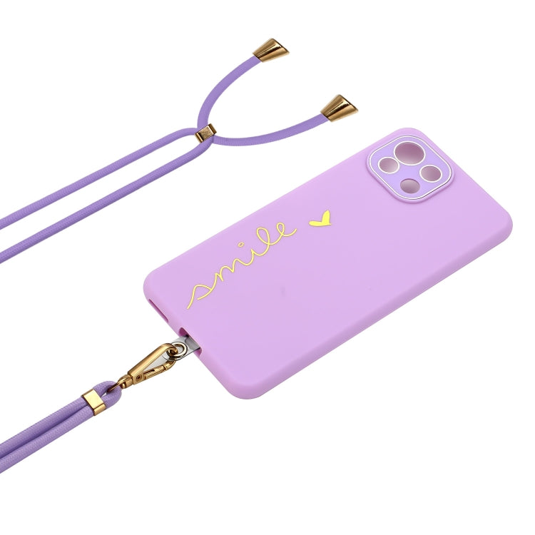 For Xiaomi Mi 11 Lite 5G / 4G Gilding Line TPU Phone Case with Strap