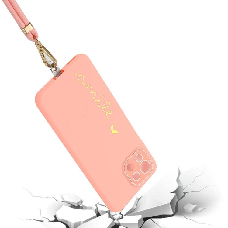 For Xiaomi Mi 11 Lite 5G / 4G Gilding Line TPU Phone Case with Strap