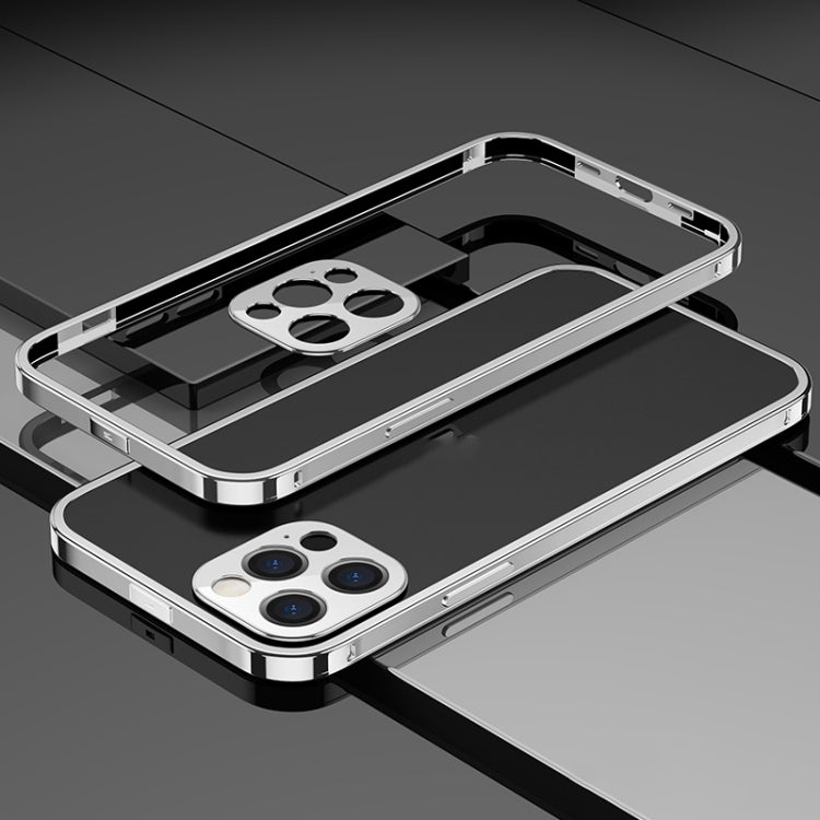 For iPhone 12 Pro Electroplated Glossy Stainless Steel Phone Case