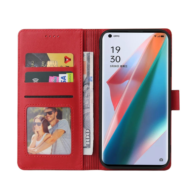 For OPPO Find X3 Pro GQUTROBE Skin Feel Magnetic Leather Phone Case