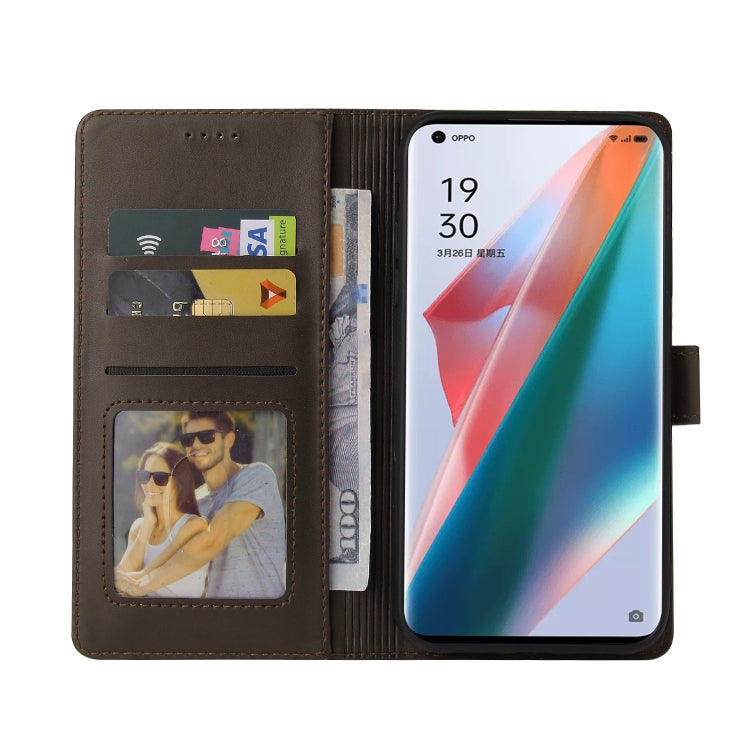 For OPPO Find X3 Pro GQUTROBE Skin Feel Magnetic Leather Phone Case