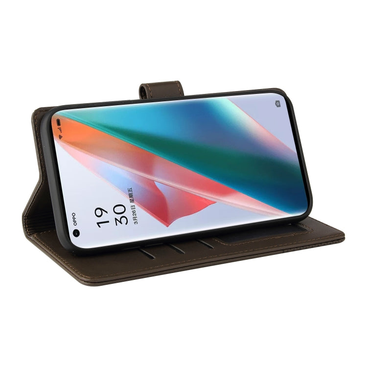 For OPPO Find X3 Pro GQUTROBE Skin Feel Magnetic Leather Phone Case