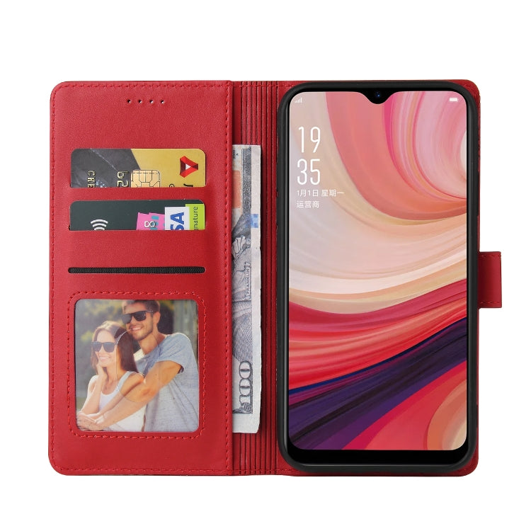 For OPPO A7 2018 GQUTROBE Skin Feel Magnetic Leather Phone Case